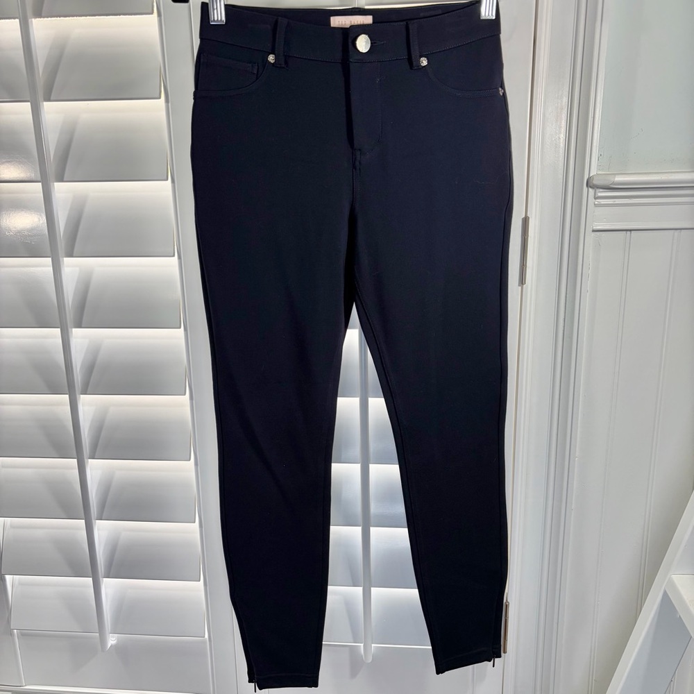 Ted Baker Black Trousers with zippers at ankles